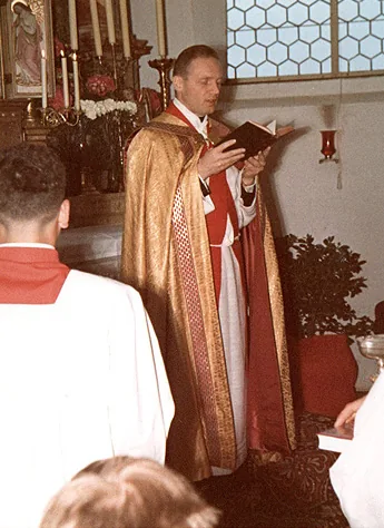 Fahnenweihe am Fest des Hl. Georg, 28. April 1968