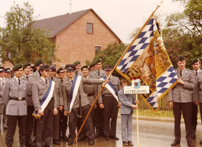 Erste Reihe von links nach rechts: Helmut Kuhn, Rudolf Sauer, Albert Jung